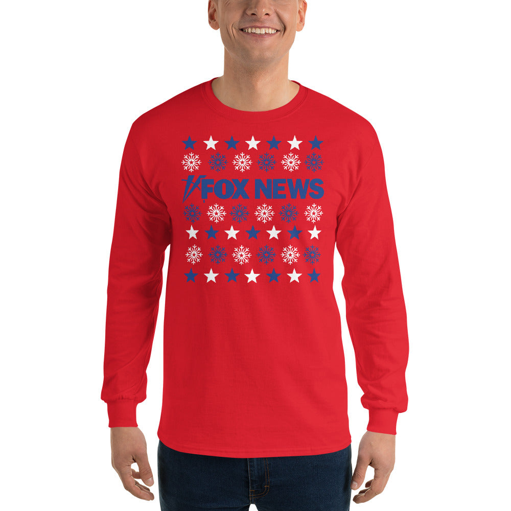 FOX News Holiday Snowflakes Long Sleeve Shirt