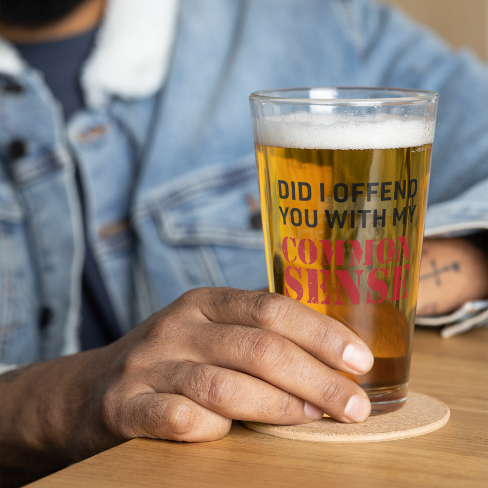 Professional studio shot of the official FOX News @ Night Common Sense Beer Glass.