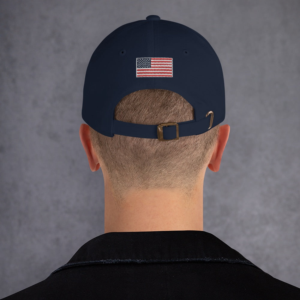 A final studio shot displaying the vibrant color options and classic silhouette of the official FOX News dad hat.