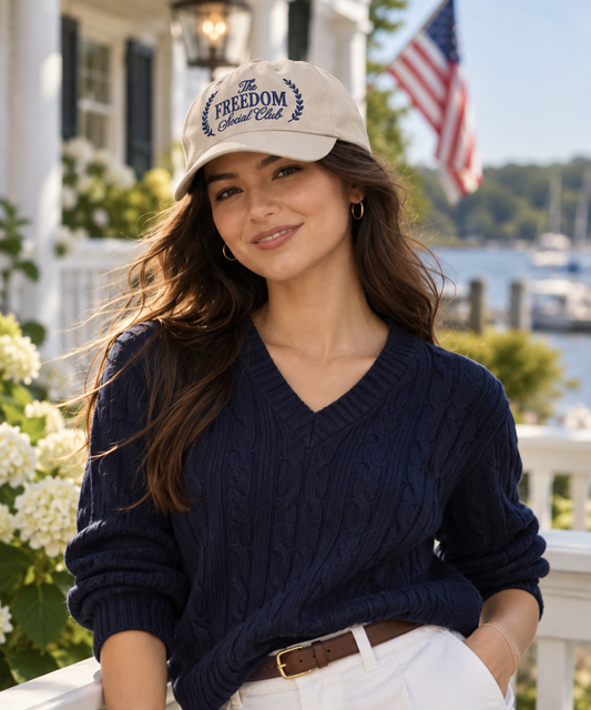 The Freedom Social Club Embroidered Baseball Cap