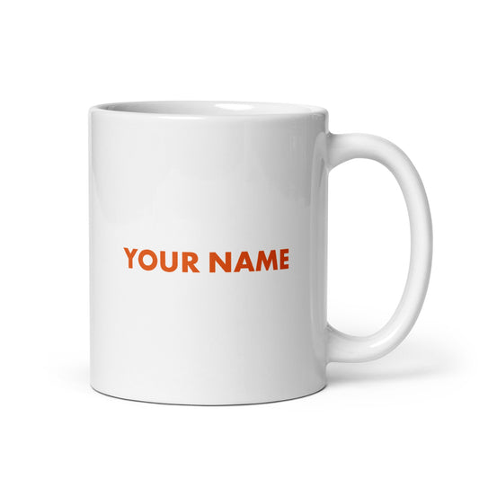Customizable white ceramic FOX News mug featuring the FOX & Friends logo.