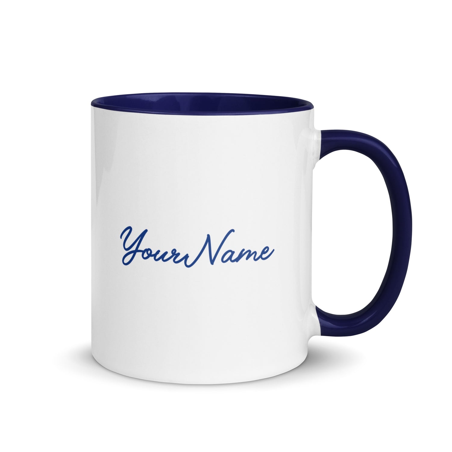 The *FOX News* Grandpa Two-tone Mug displayed in both Red and Dark Blue variants on a modern kitchen counter.