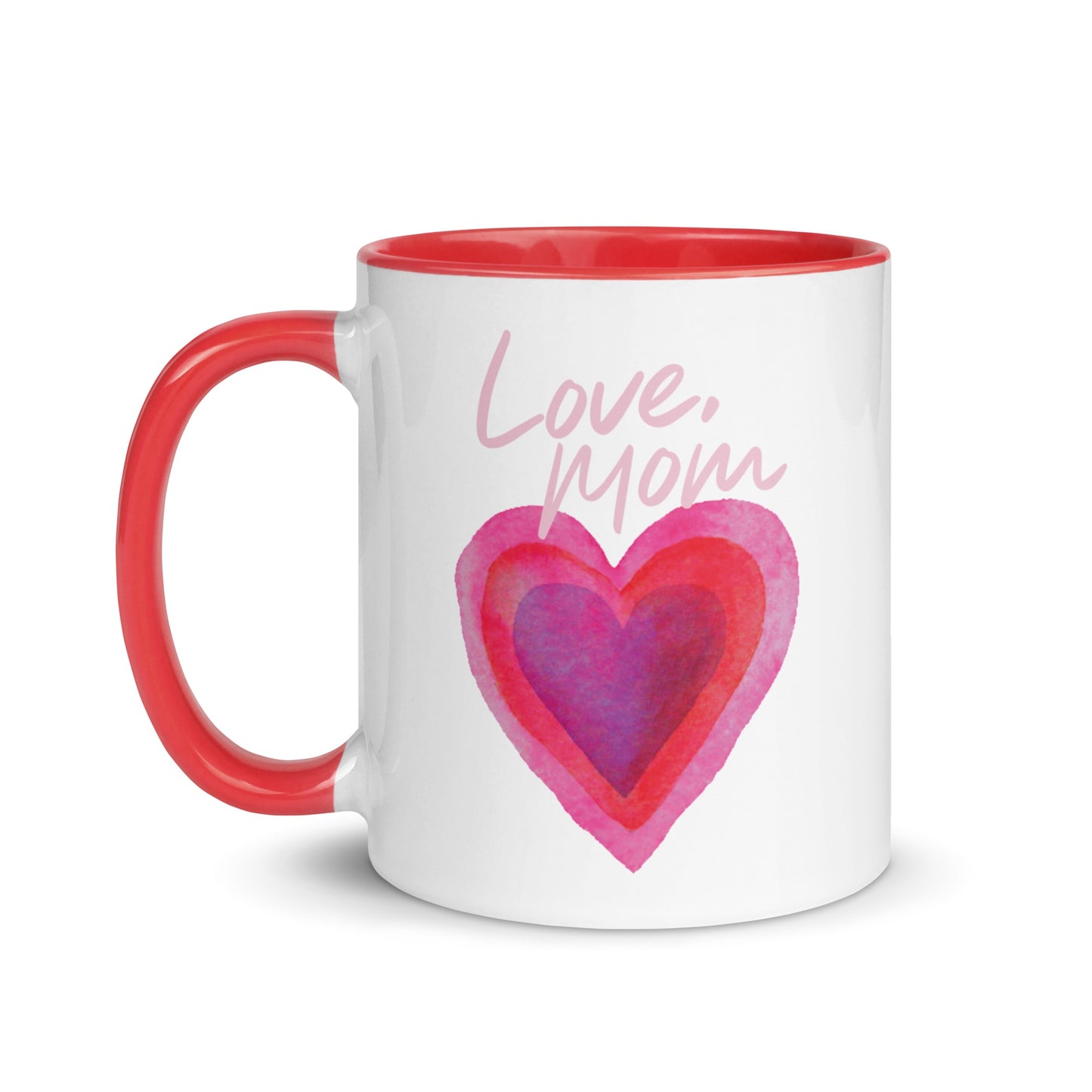 A FOX News Love, Mom Mug sitting on a clean kitchen counter in a suburban American home.