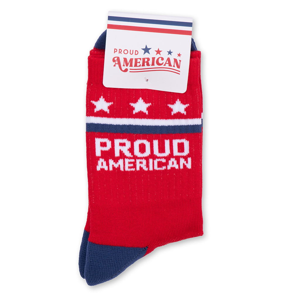 The official *FOX News* athletic socks shown from the side to highlight the midi length and design.