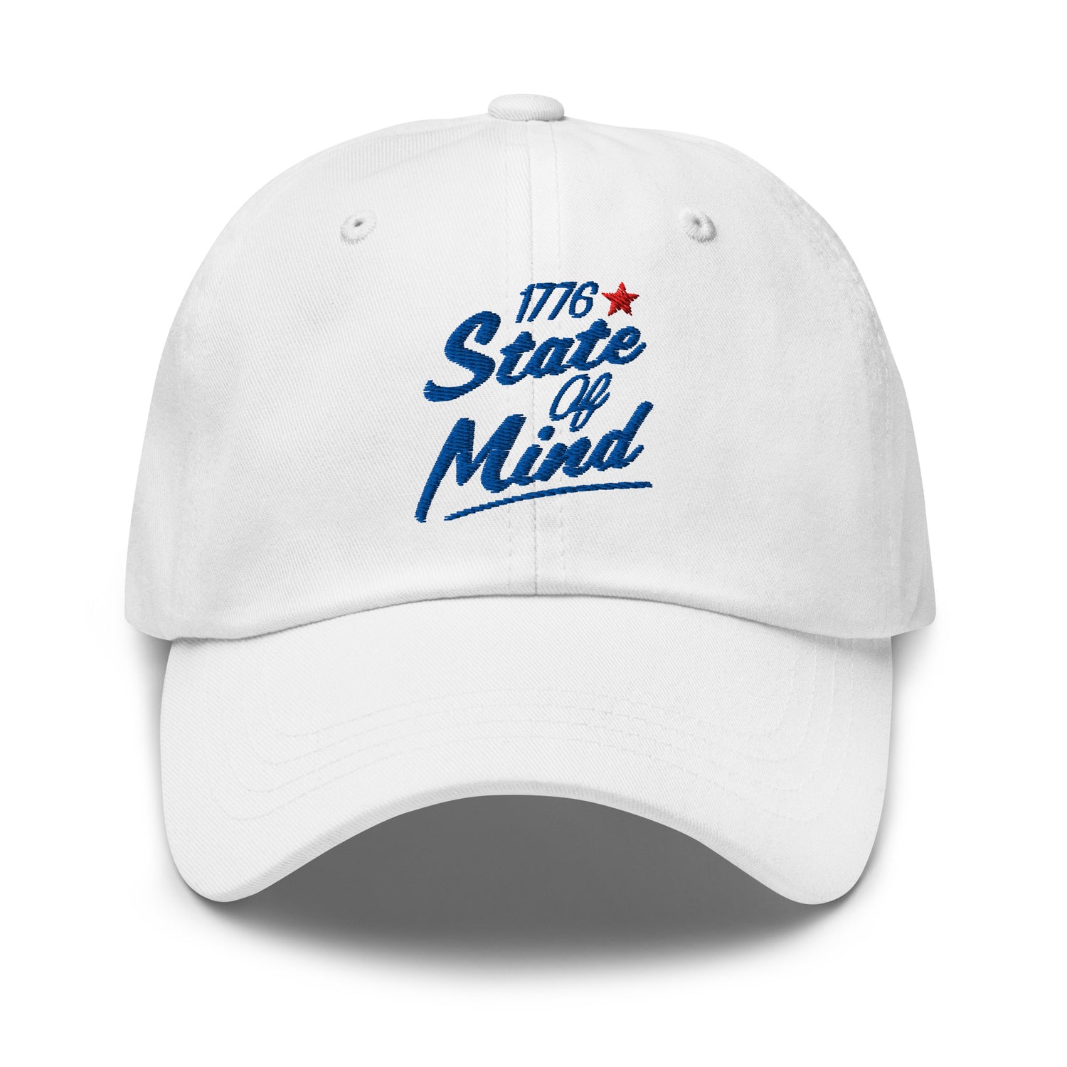 A side profile of the adjustable baseball cap shown outdoors in natural daylight.
