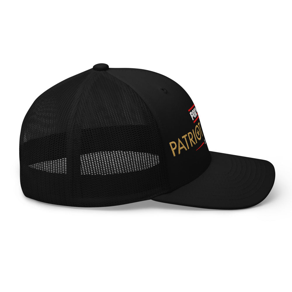 Close-up of the adjustable snapback closure on the back of the FOX Nation headwear.