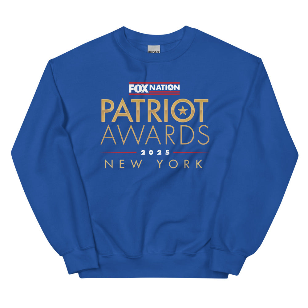 Front view of the unisex FOX Nation sweatshirt showing the durable construction and bold event design.