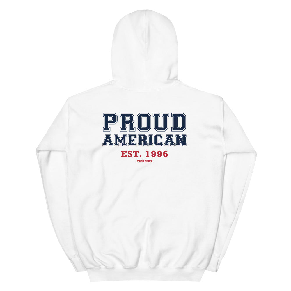 Fox News Proud American Hoodie White