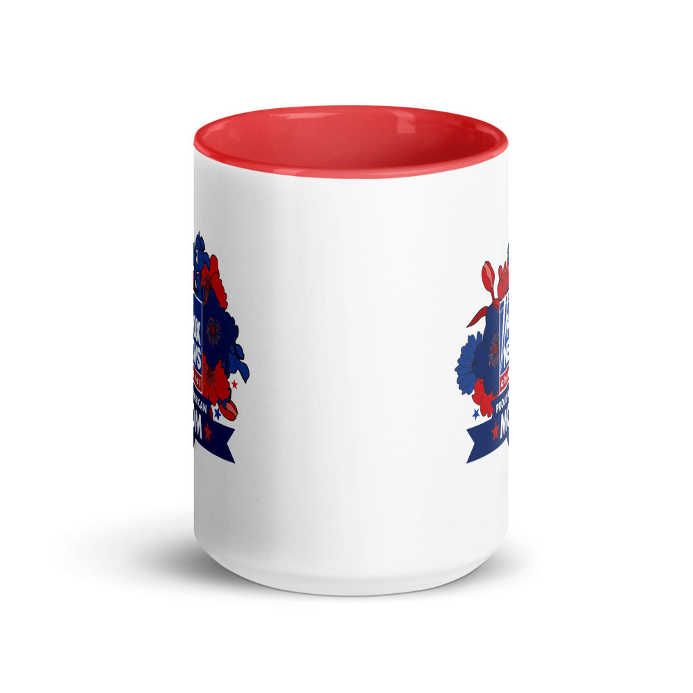 A lifestyle product photograph showing a morning coffee routine in a warm suburban American home.