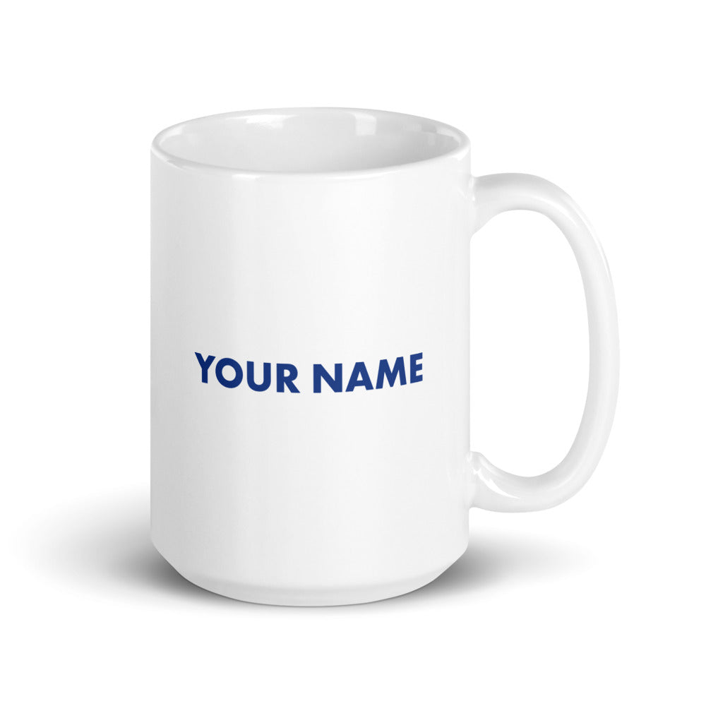 Both 11 oz and 15 oz sizes of the *FOX News* *Special Report* personalized mug displayed together in a clean office environment.