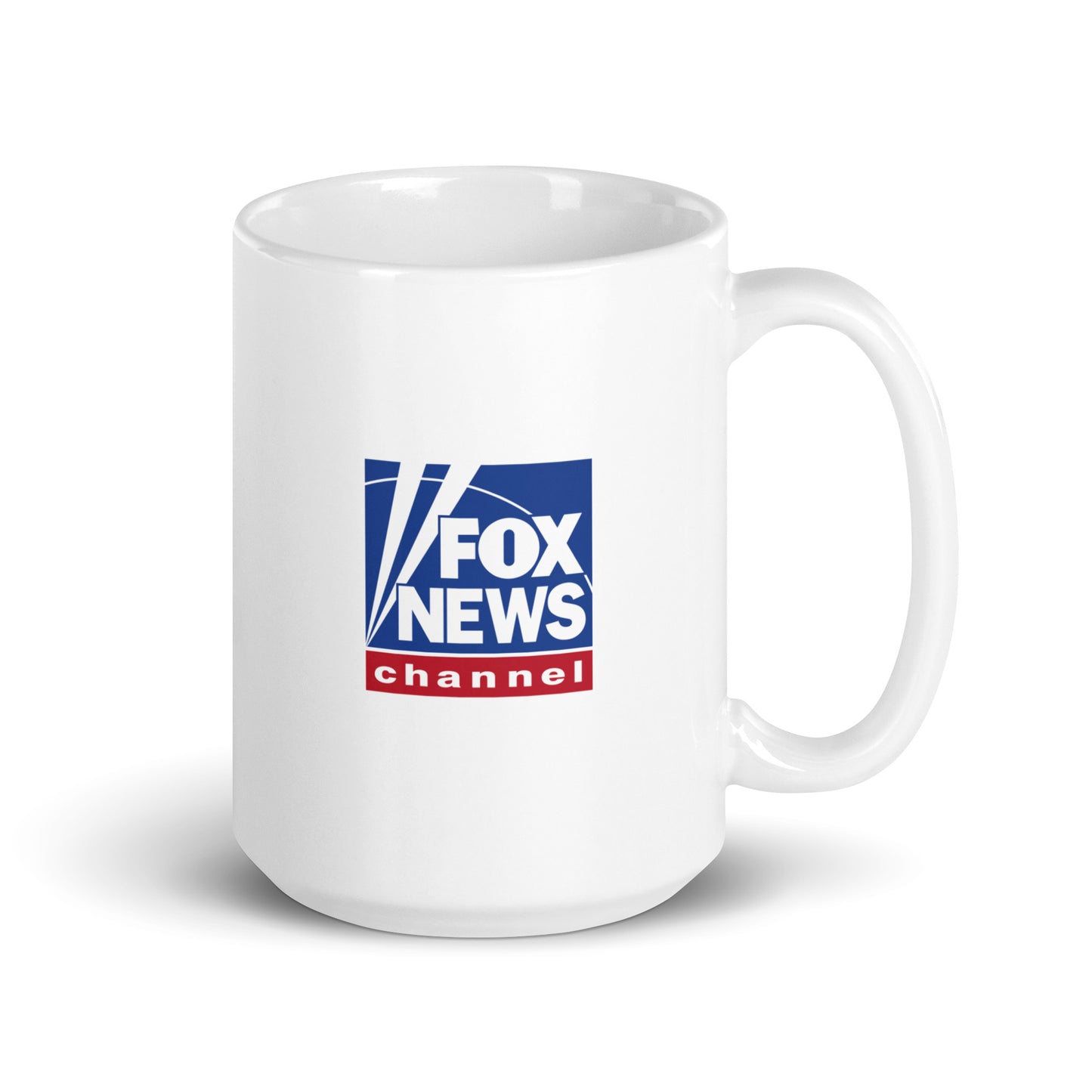 A detailed side angle of the FOX News 1776 State Of Mind mug emphasizing its durable ceramic construction and comfortable handle.