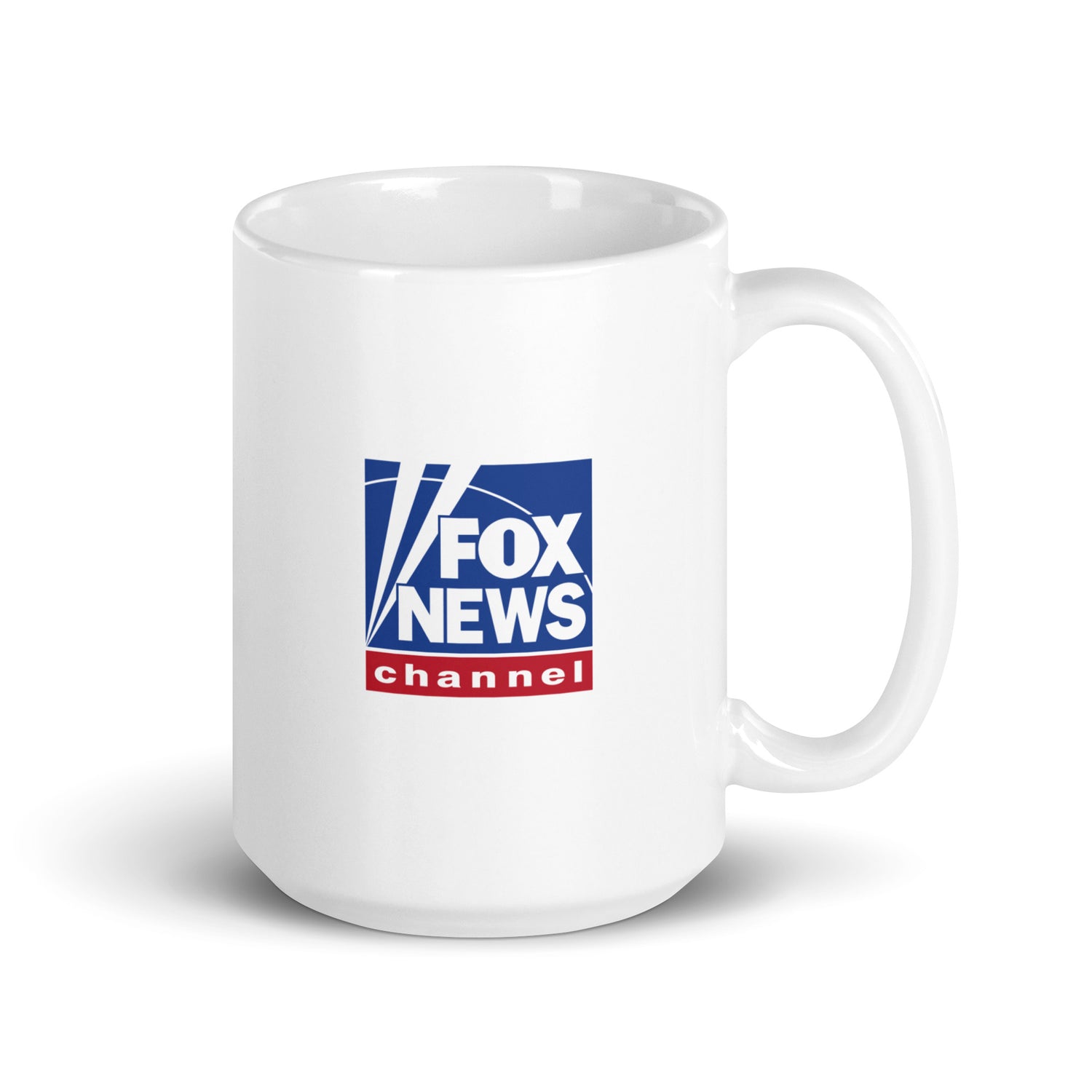 A detailed side angle of the FOX News 1776 State Of Mind mug emphasizing its durable ceramic construction and comfortable handle.