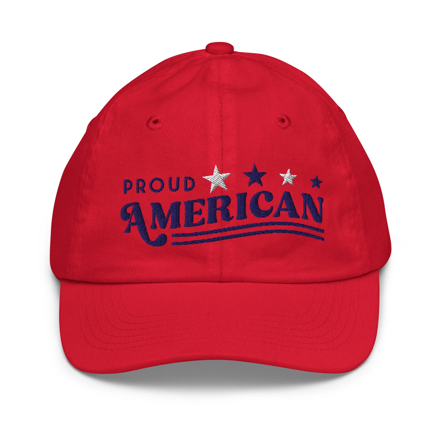 A structured view of the FOX News kids baseball cap displayed against a clean, neutral background.