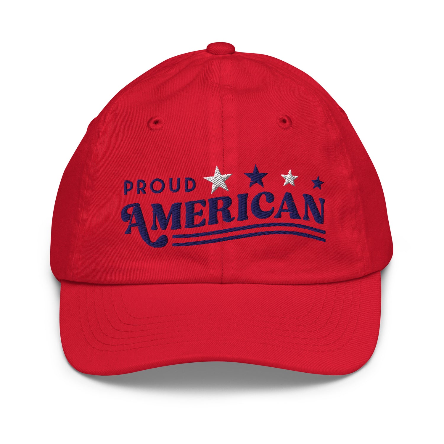 A structured view of the FOX News kids baseball cap displayed against a clean, neutral background.