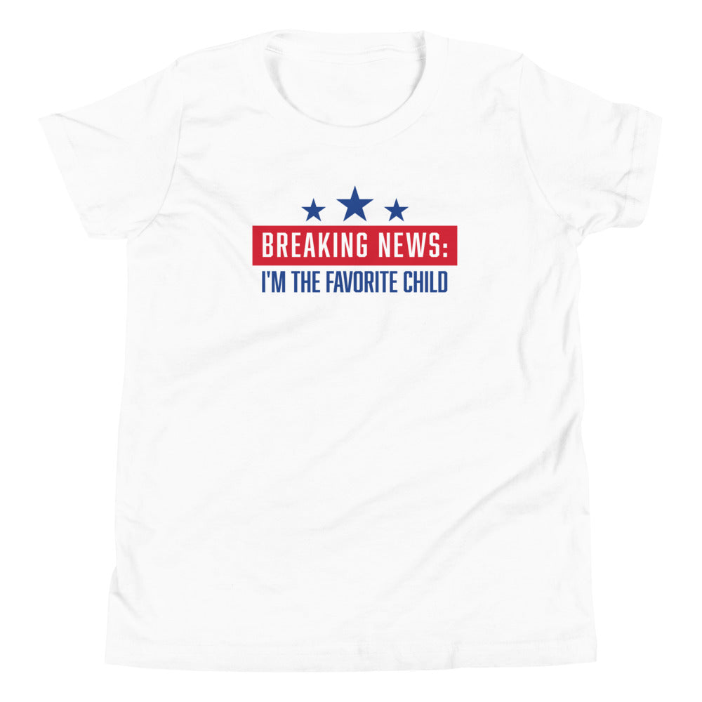Fox News Breaking News Kids T-Shirt White