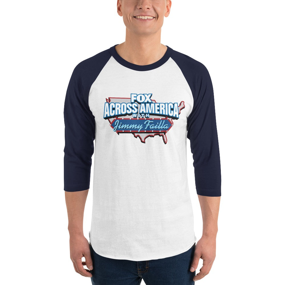 A group of everyday Americans wearing FOX News apparel at a community event, showcasing patriotic pride.