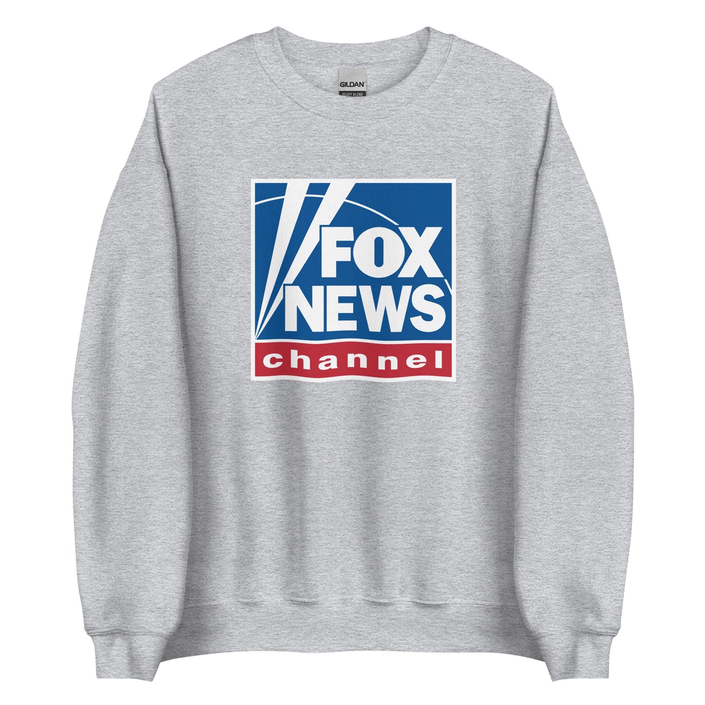 The back of the unisex crewneck sweatshirt showing the clean, durable stitching.