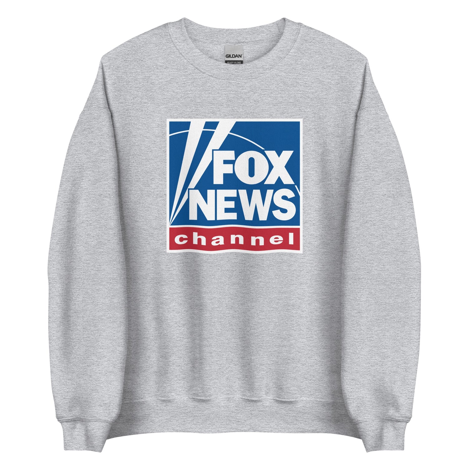 The back of the unisex crewneck sweatshirt showing the clean, durable stitching.
