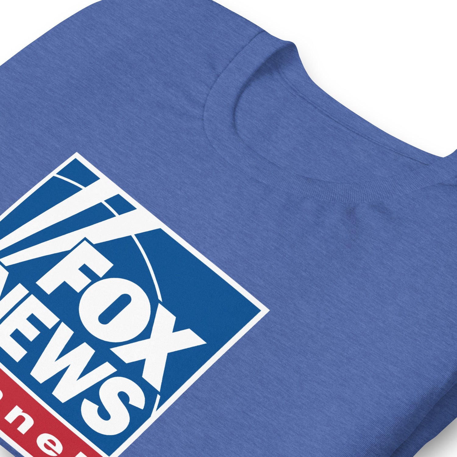 Side view of the FOX News Logo T-Shirt showing the comfortable fit and short sleeve construction.